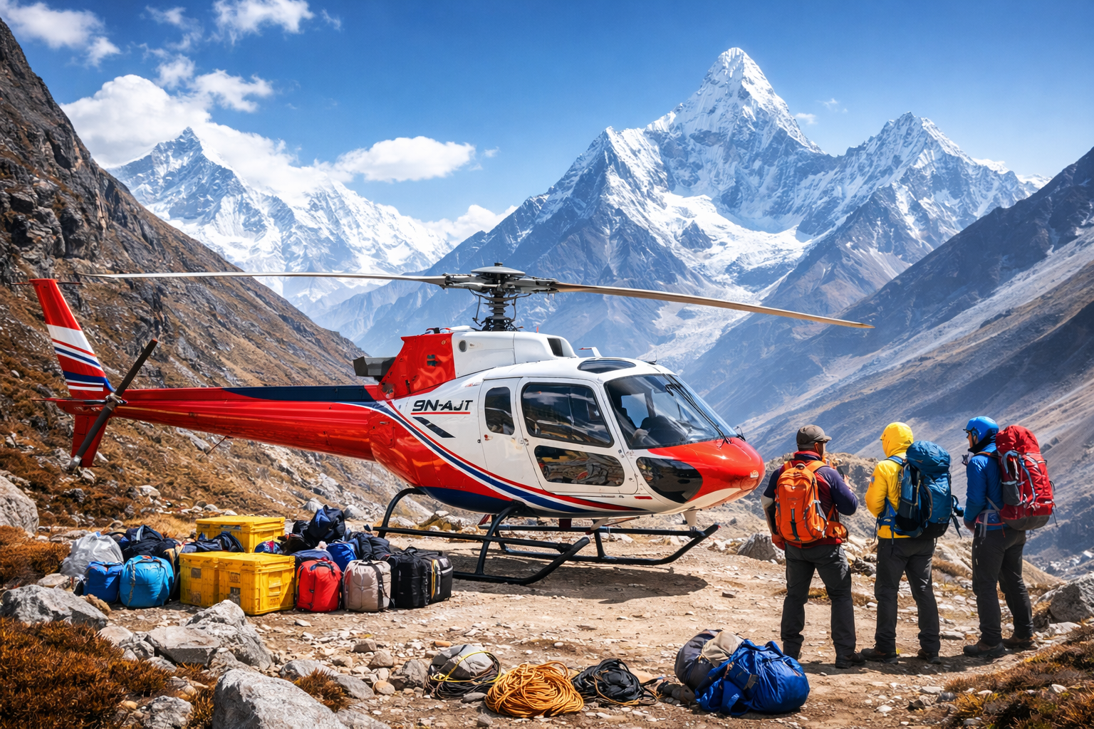 Heli Support for Trekking and Expedition